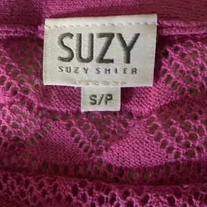 1 Pink and 1 Cream/Beige knit top - Brand -Suzy Shier , Size -small petite